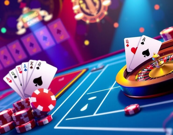 App menu showing live dealer and payments